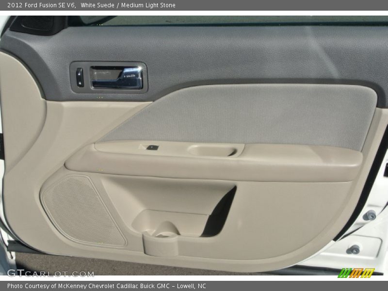 White Suede / Medium Light Stone 2012 Ford Fusion SE V6