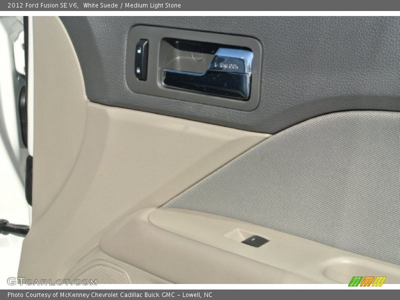 White Suede / Medium Light Stone 2012 Ford Fusion SE V6