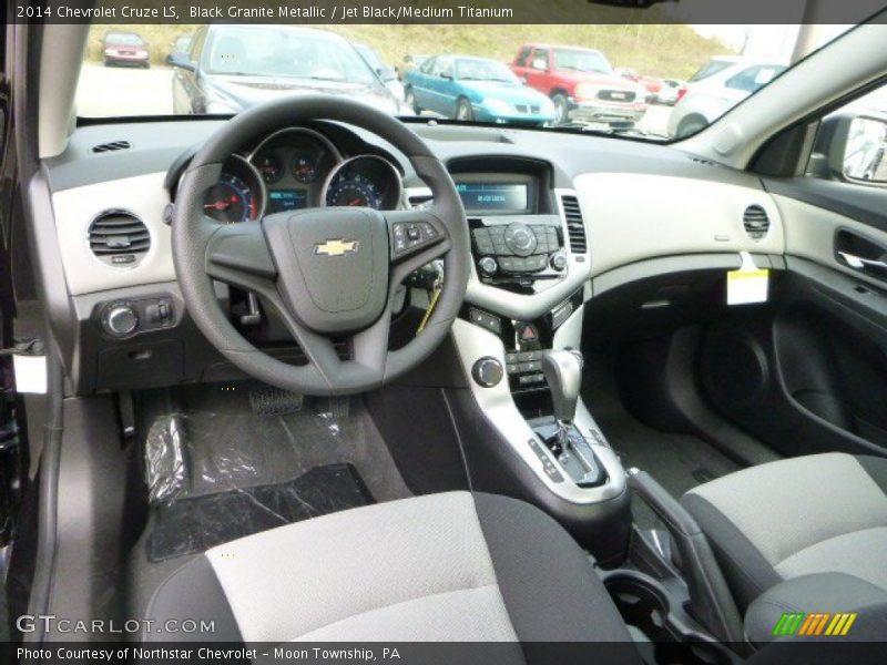 Black Granite Metallic / Jet Black/Medium Titanium 2014 Chevrolet Cruze LS