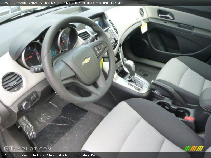 Black Granite Metallic / Jet Black/Medium Titanium 2014 Chevrolet Cruze LS