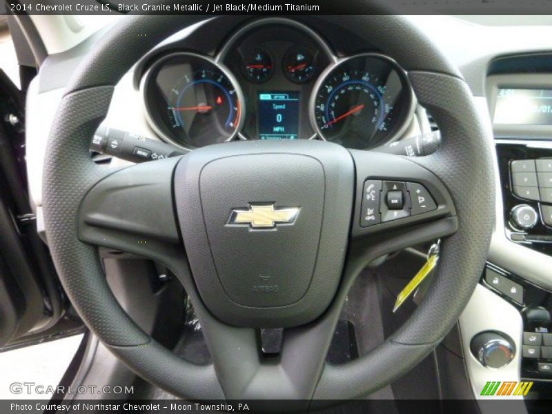 Black Granite Metallic / Jet Black/Medium Titanium 2014 Chevrolet Cruze LS