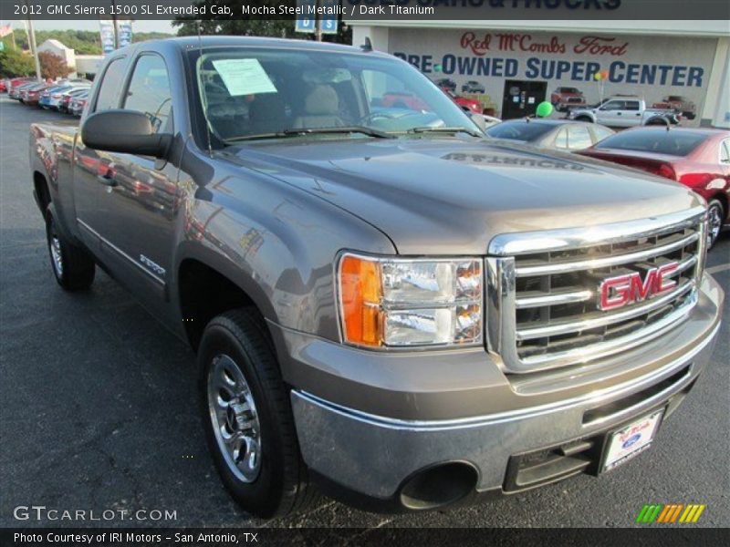 Mocha Steel Metallic / Dark Titanium 2012 GMC Sierra 1500 SL Extended Cab