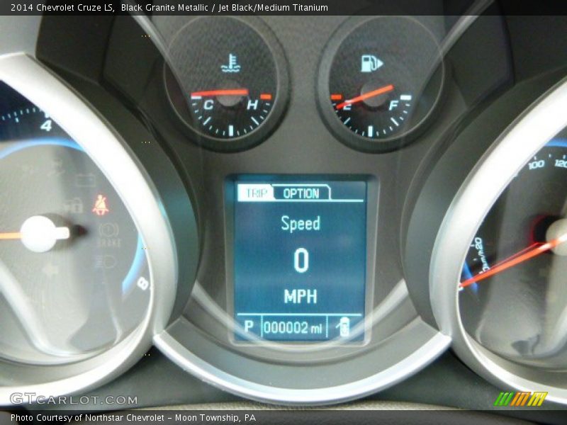 Black Granite Metallic / Jet Black/Medium Titanium 2014 Chevrolet Cruze LS