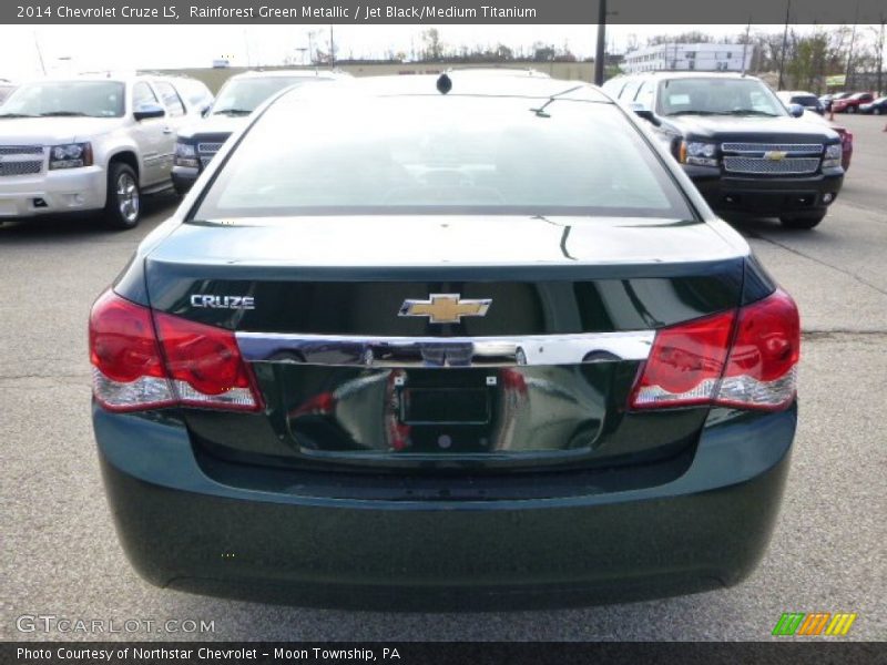 Rainforest Green Metallic / Jet Black/Medium Titanium 2014 Chevrolet Cruze LS