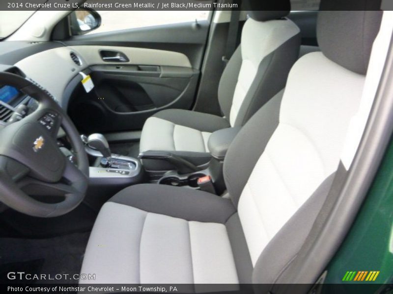 Rainforest Green Metallic / Jet Black/Medium Titanium 2014 Chevrolet Cruze LS