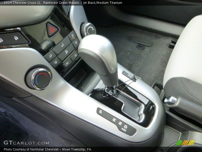 Rainforest Green Metallic / Jet Black/Medium Titanium 2014 Chevrolet Cruze LS