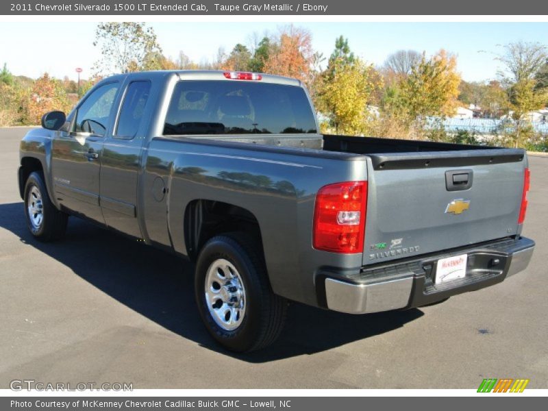 Taupe Gray Metallic / Ebony 2011 Chevrolet Silverado 1500 LT Extended Cab