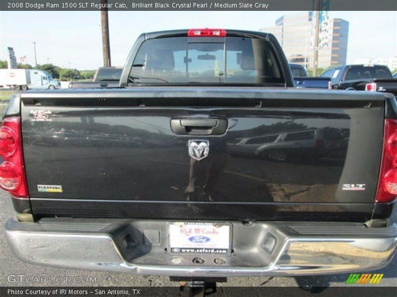Brilliant Black Crystal Pearl / Medium Slate Gray 2008 Dodge Ram 1500 SLT Regular Cab