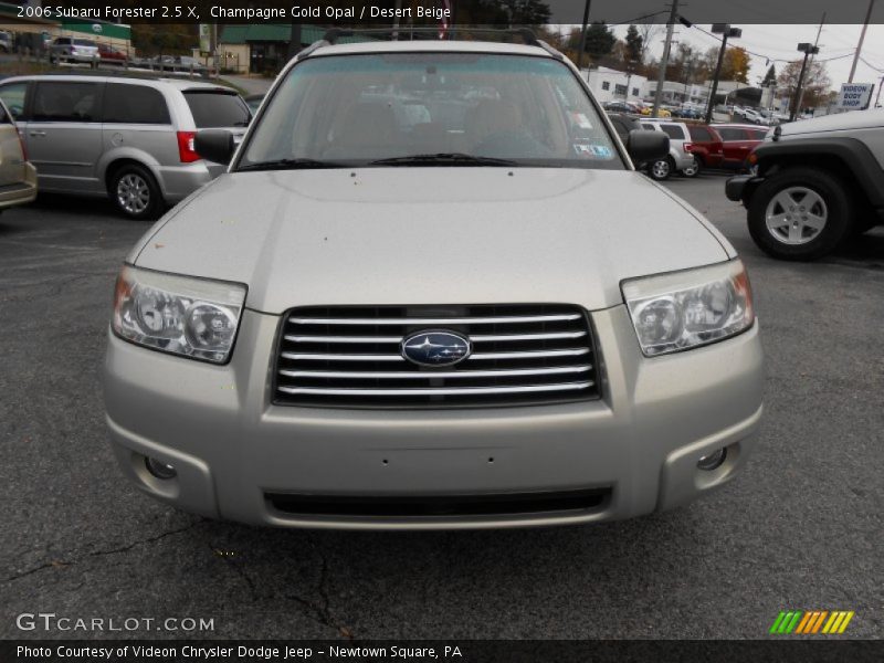 Champagne Gold Opal / Desert Beige 2006 Subaru Forester 2.5 X
