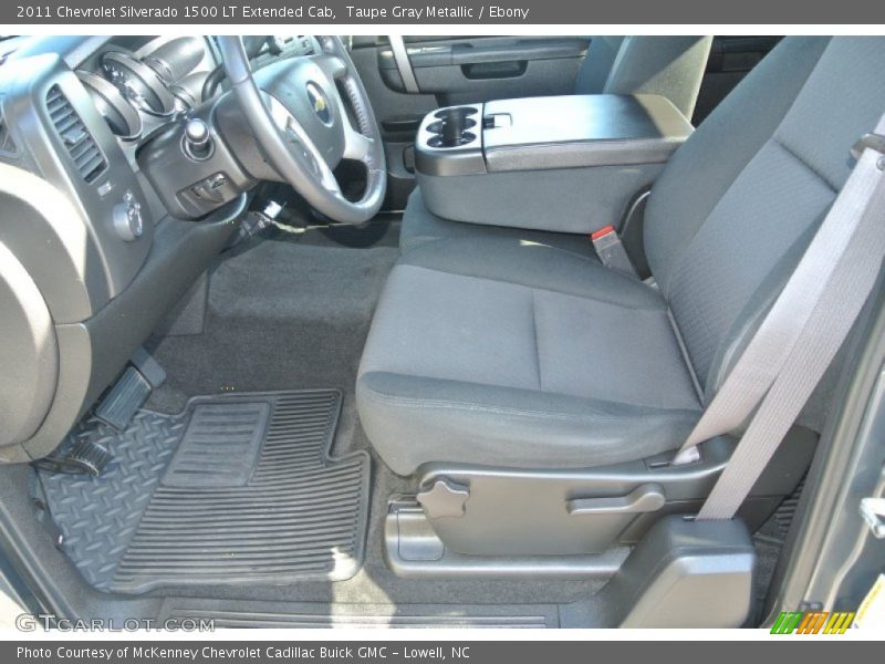 Taupe Gray Metallic / Ebony 2011 Chevrolet Silverado 1500 LT Extended Cab