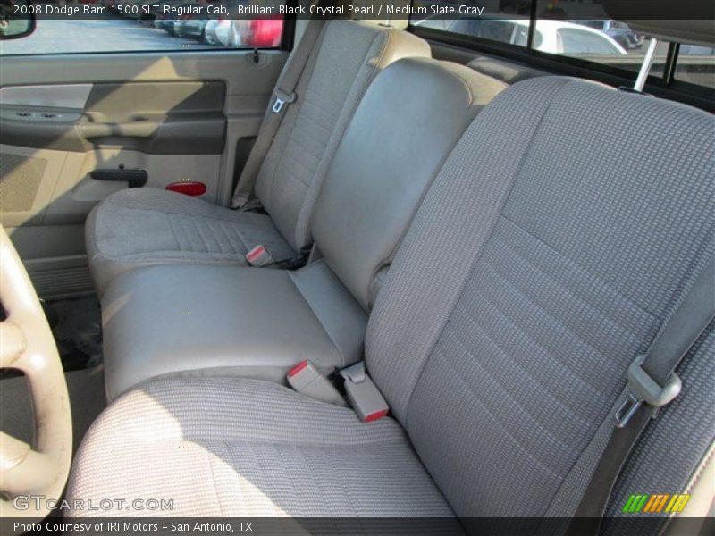 Brilliant Black Crystal Pearl / Medium Slate Gray 2008 Dodge Ram 1500 SLT Regular Cab