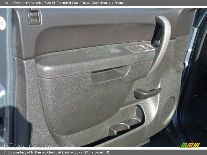 Taupe Gray Metallic / Ebony 2011 Chevrolet Silverado 1500 LT Extended Cab