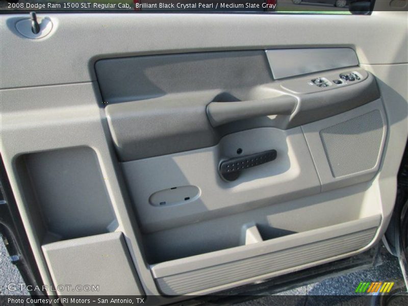 Brilliant Black Crystal Pearl / Medium Slate Gray 2008 Dodge Ram 1500 SLT Regular Cab