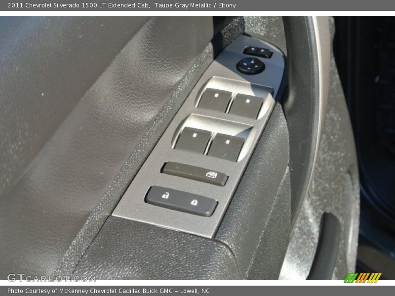 Taupe Gray Metallic / Ebony 2011 Chevrolet Silverado 1500 LT Extended Cab