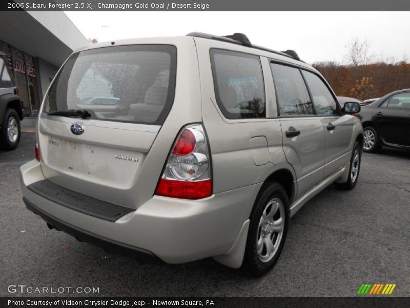Champagne Gold Opal / Desert Beige 2006 Subaru Forester 2.5 X