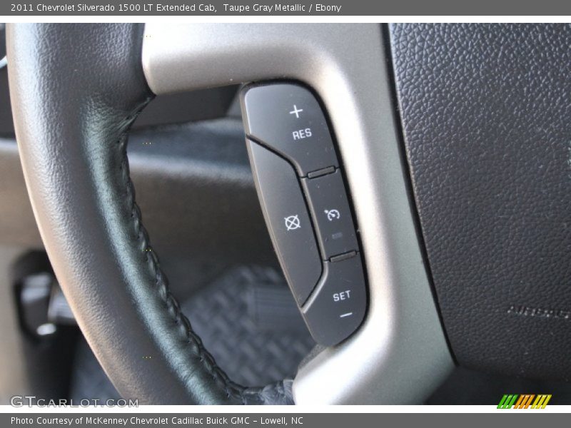Taupe Gray Metallic / Ebony 2011 Chevrolet Silverado 1500 LT Extended Cab
