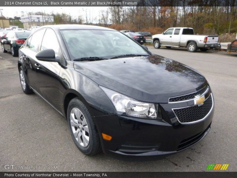 Black Granite Metallic / Jet Black/Medium Titanium 2014 Chevrolet Cruze LS