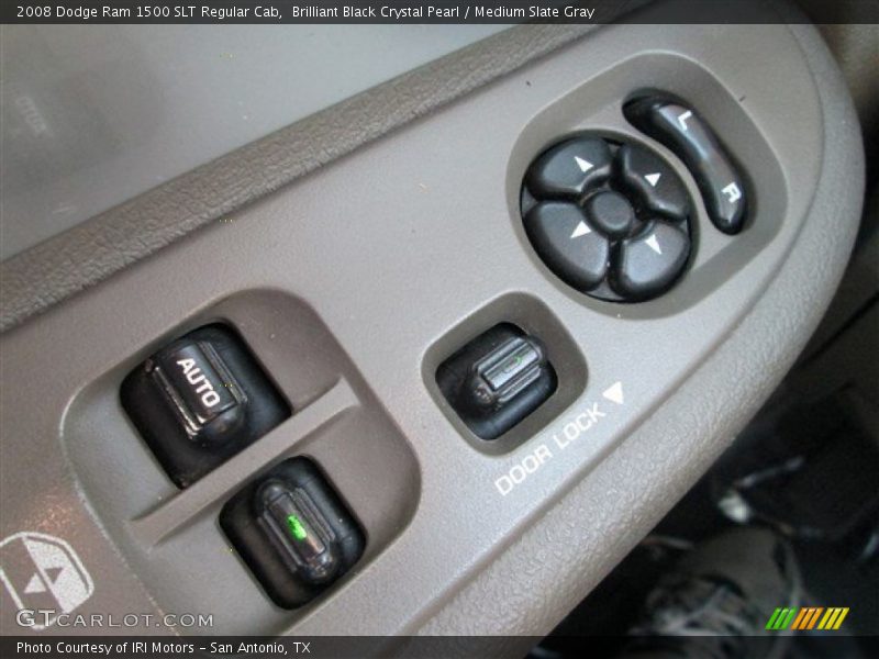 Brilliant Black Crystal Pearl / Medium Slate Gray 2008 Dodge Ram 1500 SLT Regular Cab