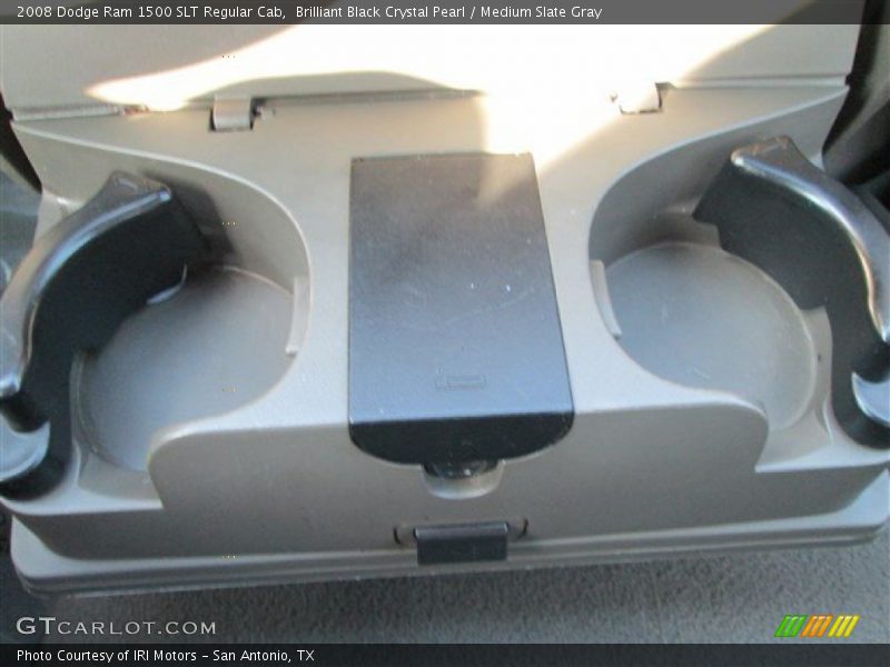 Brilliant Black Crystal Pearl / Medium Slate Gray 2008 Dodge Ram 1500 SLT Regular Cab
