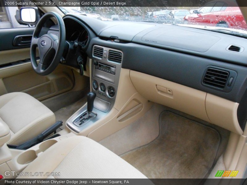 Champagne Gold Opal / Desert Beige 2006 Subaru Forester 2.5 X