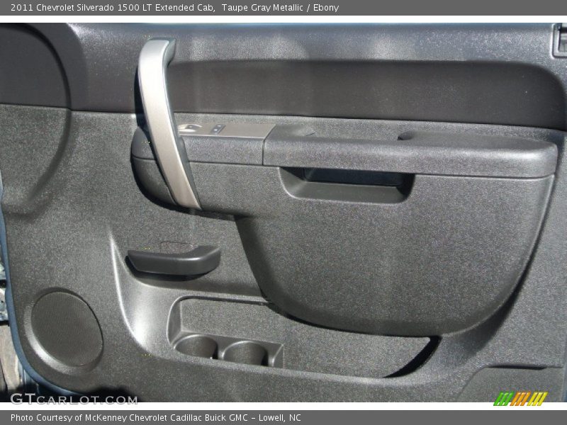 Taupe Gray Metallic / Ebony 2011 Chevrolet Silverado 1500 LT Extended Cab