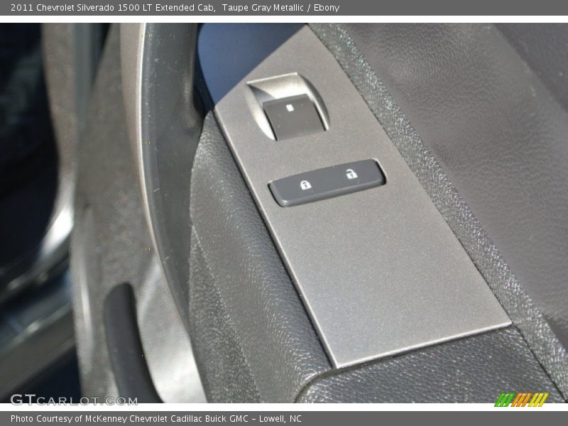 Taupe Gray Metallic / Ebony 2011 Chevrolet Silverado 1500 LT Extended Cab