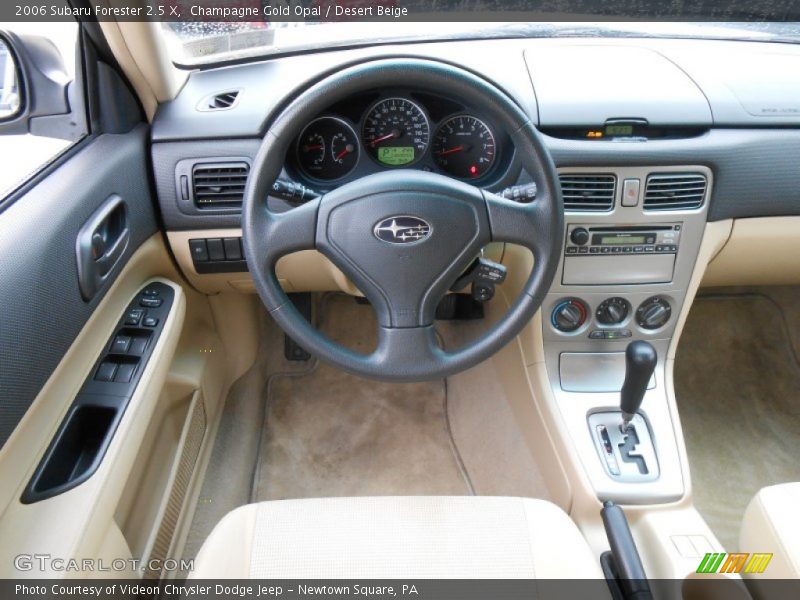 Champagne Gold Opal / Desert Beige 2006 Subaru Forester 2.5 X