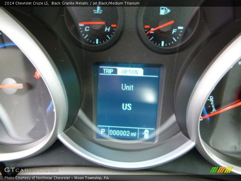 Black Granite Metallic / Jet Black/Medium Titanium 2014 Chevrolet Cruze LS