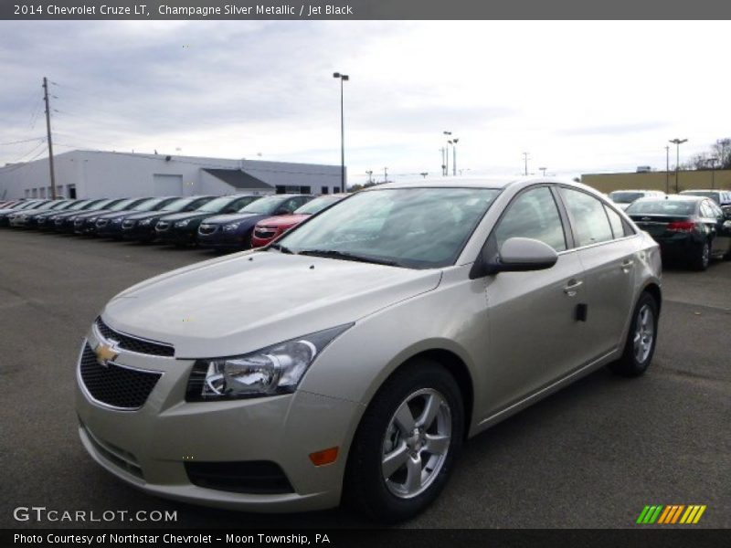 Champagne Silver Metallic / Jet Black 2014 Chevrolet Cruze LT
