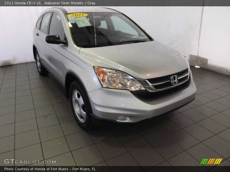 Alabaster Silver Metallic / Gray 2011 Honda CR-V LX