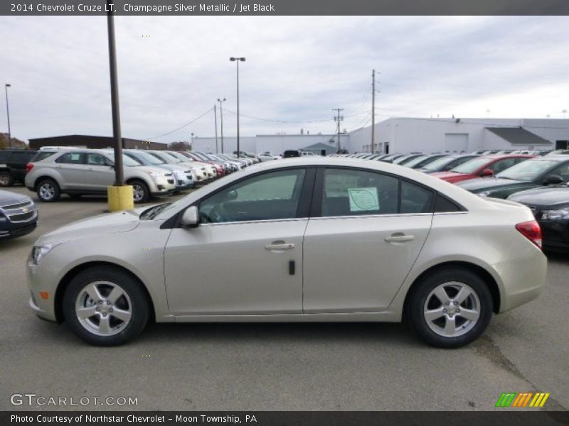 Champagne Silver Metallic / Jet Black 2014 Chevrolet Cruze LT