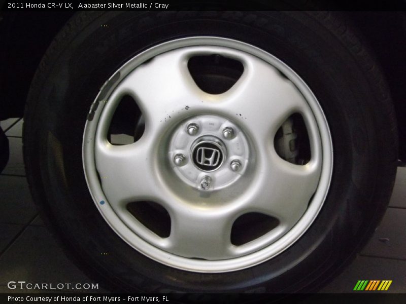 Alabaster Silver Metallic / Gray 2011 Honda CR-V LX