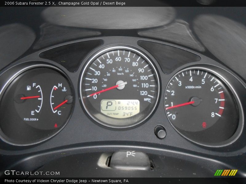 Champagne Gold Opal / Desert Beige 2006 Subaru Forester 2.5 X