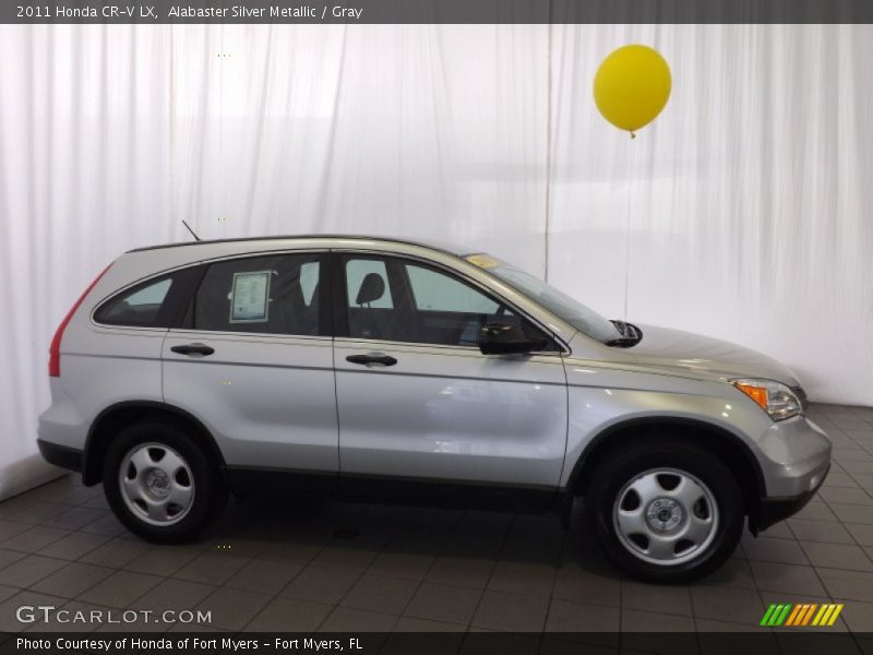 Alabaster Silver Metallic / Gray 2011 Honda CR-V LX