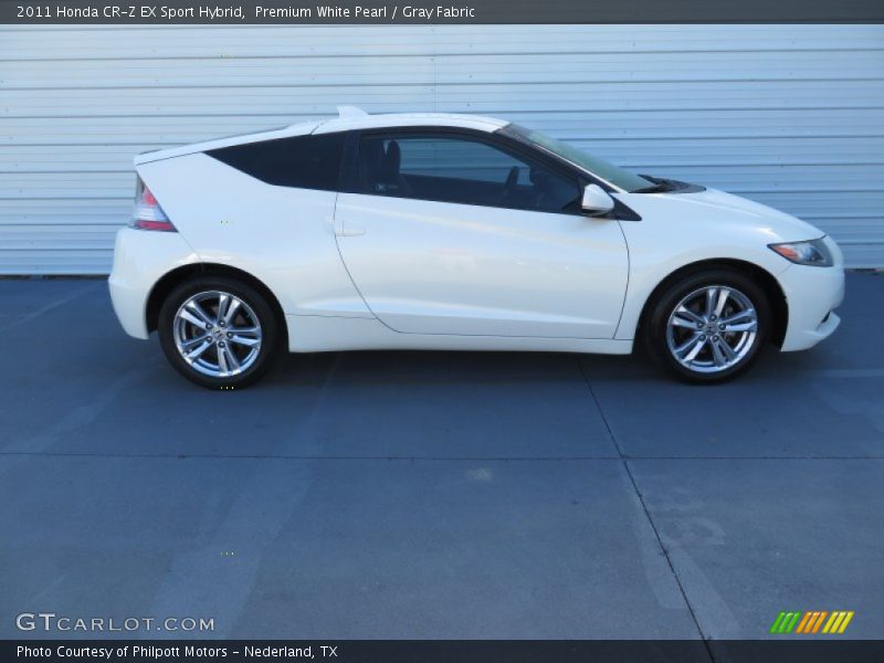 Premium White Pearl / Gray Fabric 2011 Honda CR-Z EX Sport Hybrid