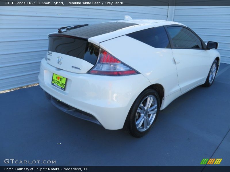 Premium White Pearl / Gray Fabric 2011 Honda CR-Z EX Sport Hybrid