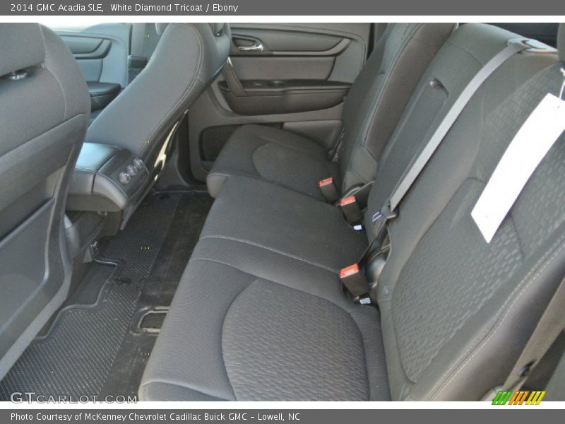 White Diamond Tricoat / Ebony 2014 GMC Acadia SLE
