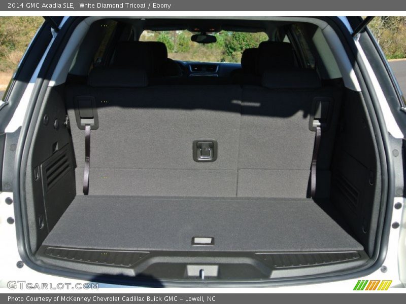 White Diamond Tricoat / Ebony 2014 GMC Acadia SLE