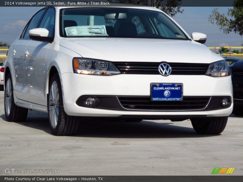 Pure White / Titan Black 2014 Volkswagen Jetta SEL Sedan