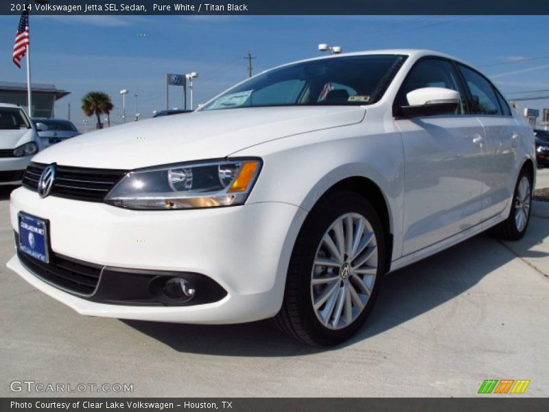 Pure White / Titan Black 2014 Volkswagen Jetta SEL Sedan