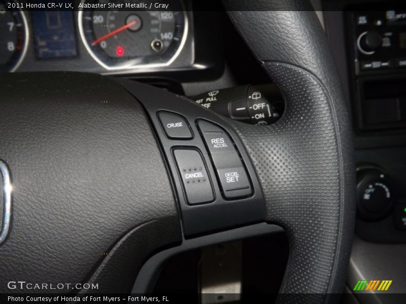 Alabaster Silver Metallic / Gray 2011 Honda CR-V LX