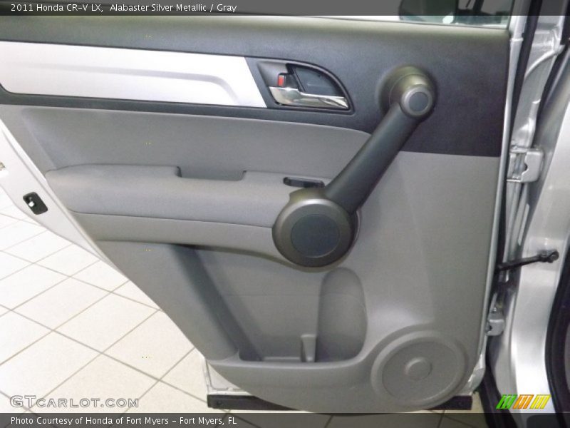 Alabaster Silver Metallic / Gray 2011 Honda CR-V LX