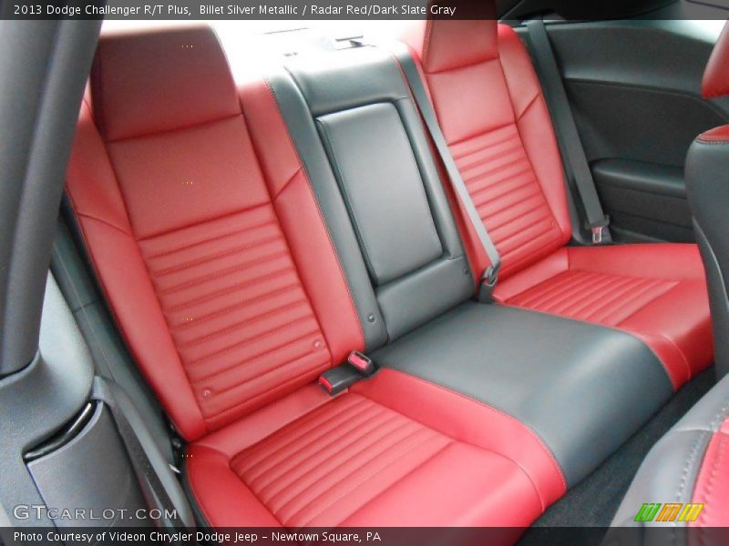 Billet Silver Metallic / Radar Red/Dark Slate Gray 2013 Dodge Challenger R/T Plus