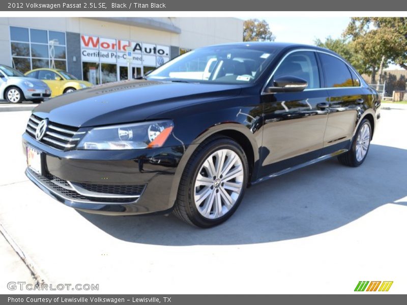 Black / Titan Black 2012 Volkswagen Passat 2.5L SE