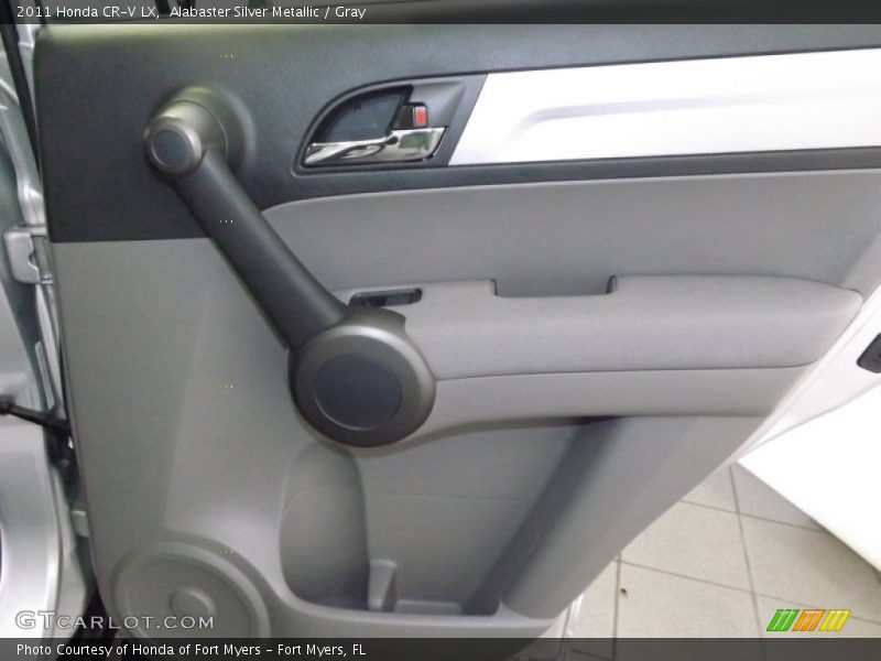 Alabaster Silver Metallic / Gray 2011 Honda CR-V LX