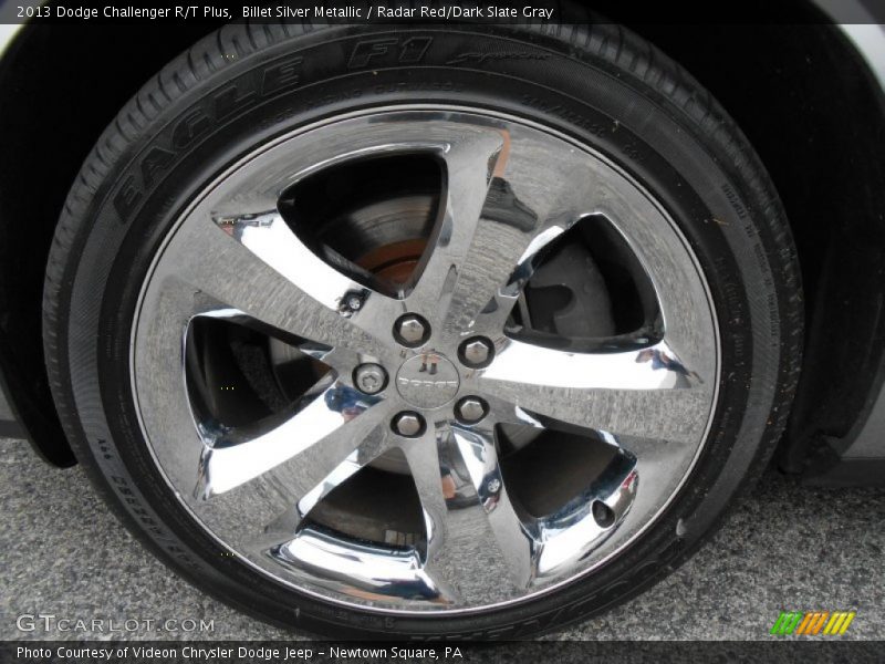 Billet Silver Metallic / Radar Red/Dark Slate Gray 2013 Dodge Challenger R/T Plus