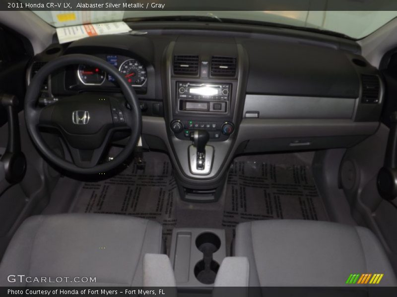 Alabaster Silver Metallic / Gray 2011 Honda CR-V LX