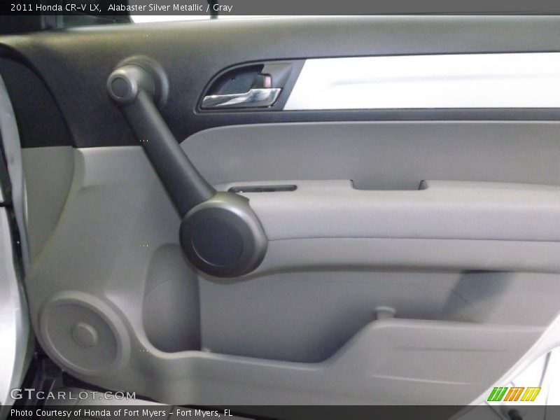 Alabaster Silver Metallic / Gray 2011 Honda CR-V LX