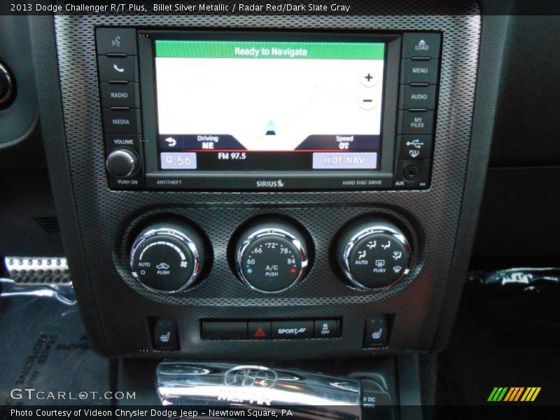 Billet Silver Metallic / Radar Red/Dark Slate Gray 2013 Dodge Challenger R/T Plus