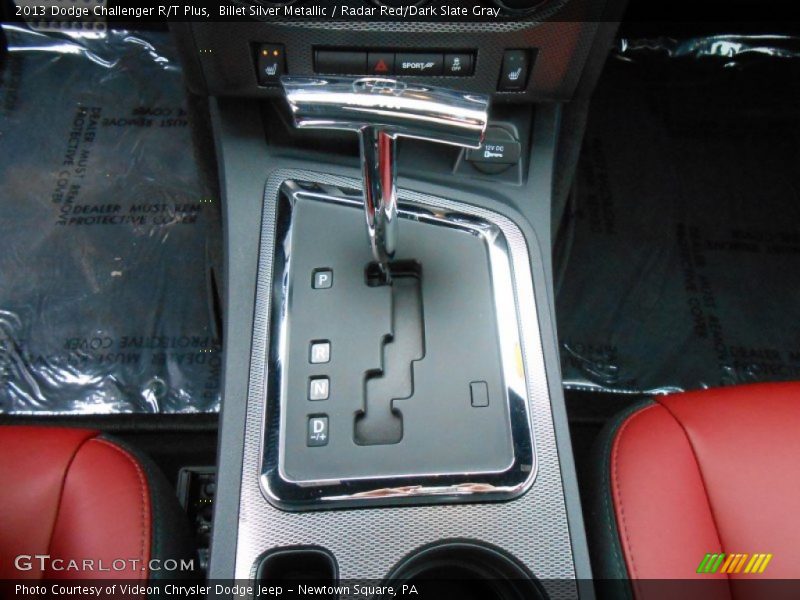 Billet Silver Metallic / Radar Red/Dark Slate Gray 2013 Dodge Challenger R/T Plus